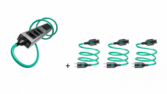 IsoTek V5 Polaris + 4x Initium C13 1.5m - černá