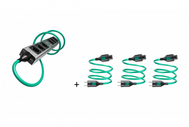 IsoTek V5 Polaris + 4x Initium C13 1.5m - černá