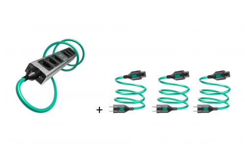 IsoTek V5 Polaris + 4x Initium C13 1.5m - černá