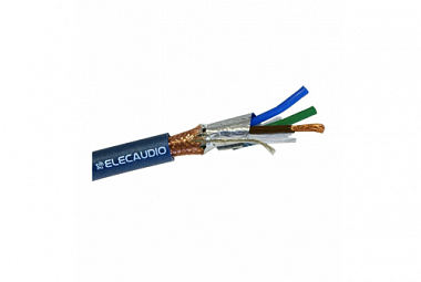 Elecaudio síťový kabel OCC 3x2.50mm² modrá