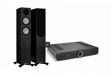 Monitor Audio Silver 7G 200 + Roksan Attessa Streaming set - černý dub