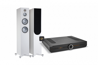 Monitor Audio Silver 7G 300 + Roksan Attessa Streaming set - bílá