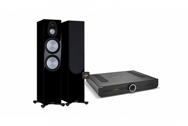 Monitor Audio Silver 7G 500 + Roksan Attessa Streaming set - černá