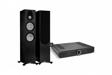 Monitor Audio Silver 7G 500 + Roksan Attessa Streaming set - černý dub