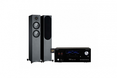 Monitor Audio Bronze 200 + Advance Acoustic MyConnect150 set - černá