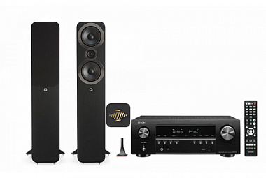 Q Acoustics 3050i + Denon AVR-S760H - černá