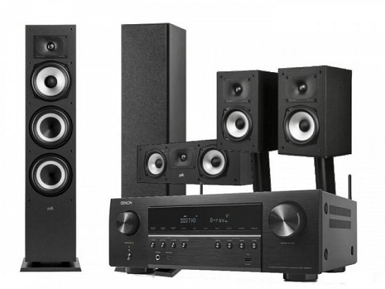 Denon AVC-S660H + Polk Monitor XT60 + Monitor XT15 + Monitor XT30 - černá