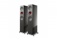 Kef R7 Meta - titanium lesk