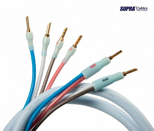 Supra Quadrax set 2x4.0 Bi-wire CombiCon 2x4m