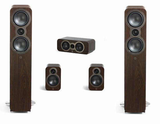 Q Acoustics 3050c set 5.0 - ořech