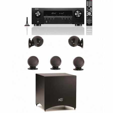 Cabasse Alcyone 2 systém 5.1 + Denon AVR-S670H - černá